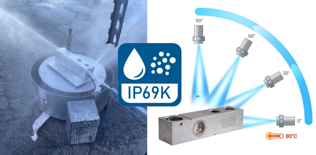 称重传感器通过 IP69K 认证