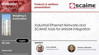 Industrial ethernet networks and tools for SCAIME enod4 integration